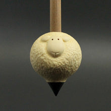 Load image into Gallery viewer, Sheep support spindle in holly and walnut