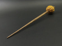 Load image into Gallery viewer, Pumpkin bead spindle in osage orange and walnut