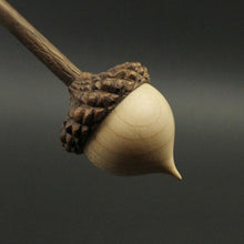 Load image into Gallery viewer, Acorn support spindle in maple and walnut