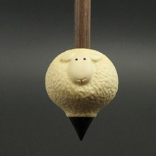 Load image into Gallery viewer, Sheep support spindle in holly and walnut