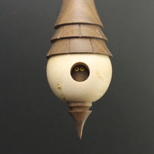 Load image into Gallery viewer, Birdhouse spindle in birdseye maple and walnut