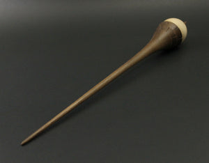 Birdhouse spindle in birdseye maple and walnut