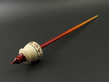 Load image into Gallery viewer, Teacup spindle in holly and hand dyed curly maple