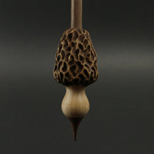 Load image into Gallery viewer, Morel mushroom support spindle in maple and walnut