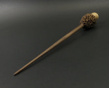 Load image into Gallery viewer, Morel mushroom support spindle in maple and walnut