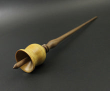 Load image into Gallery viewer, Bell support spindle in yellowheart and walnut