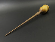 Load image into Gallery viewer, Bell support spindle in yellowheart and walnut