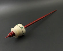 Load image into Gallery viewer, Teacup spindle in holly and hand dyed curly maple