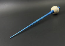 Load image into Gallery viewer, Bead spindle in holly and hand dyed curly maple