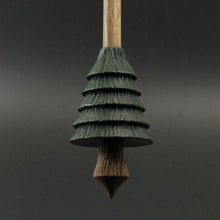 Load image into Gallery viewer, Pine tree spindle in hand dyed walnut and walnut