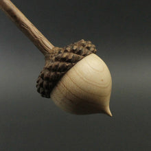 Load image into Gallery viewer, Acorn support spindle in maple and walnut