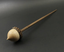 Load image into Gallery viewer, Acorn support spindle in maple and walnut