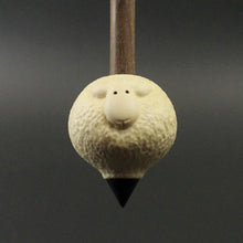 Load image into Gallery viewer, Sheep support spindle in holly and walnut