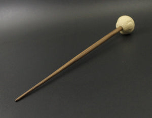 Sheep support spindle in holly and walnut