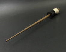 Load image into Gallery viewer, Snowman support spindle in holly, African blackwood, and walnut