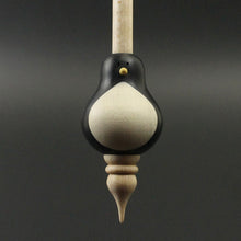 Load image into Gallery viewer, Penguin bead spindle in frogwood, holly, and walnut