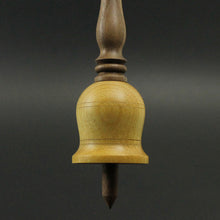 Load image into Gallery viewer, Bell support spindle in yellowheart and walnut