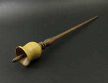 Load image into Gallery viewer, Bell support spindle in yellowheart and walnut