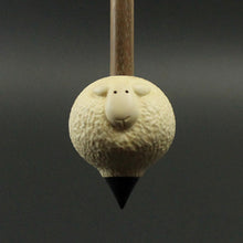 Load image into Gallery viewer, Sheep support spindle in holly and walnut