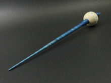 Load image into Gallery viewer, Bead spindle in holly and hand dyed curly maple