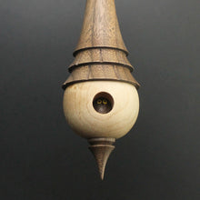 Load image into Gallery viewer, Birdhouse spindle in curly maple and walnut