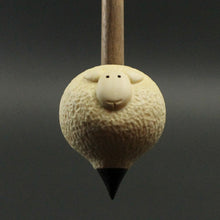 Load image into Gallery viewer, Sheep support spindle in holly and walnut