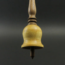 Load image into Gallery viewer, Bell support spindle in yellowheart and walnut