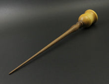 Load image into Gallery viewer, Bell support spindle in yellowheart and walnut