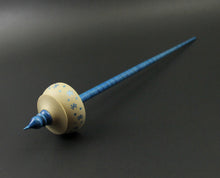 Load image into Gallery viewer, Tibetan style spindle in holly and hand dyed curly maple