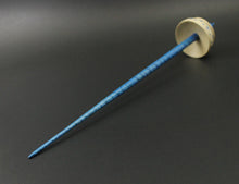 Load image into Gallery viewer, Tibetan style spindle in holly and hand dyed curly maple