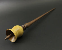 Load image into Gallery viewer, Bell support spindle in yellowheart and walnut