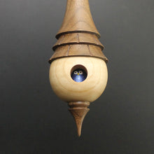 Load image into Gallery viewer, Birdhouse spindle in curly maple and walnut