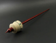 Load image into Gallery viewer, Teacup spindle in holly and hand dyed curly maple