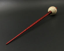 Load image into Gallery viewer, Bead spindle in holly and hand dyed curly maple