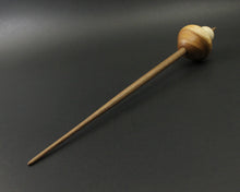 Load image into Gallery viewer, Mushroom support spindle in yew, holly, and walnut