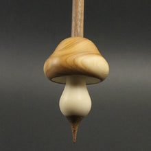 Load image into Gallery viewer, Mushroom support spindle in yew, holly, and walnut