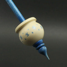 Load image into Gallery viewer, Cauldron spindle in holly and hand dyed curly maple