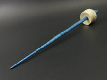 Load image into Gallery viewer, Cauldron spindle in holly and hand dyed curly maple