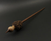 Load image into Gallery viewer, Morel mushroom support spindle in maple and walnut