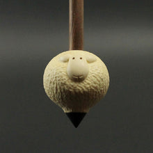 Load image into Gallery viewer, Sheep support spindle in holly and walnut