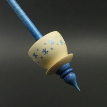 Load image into Gallery viewer, Teacup spindle in holly and hand dyed curly maple