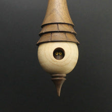 Load image into Gallery viewer, Birdhouse spindle in curly maple and walnut