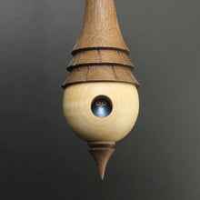Load image into Gallery viewer, Birdhouse spindle in curly maple and walnut