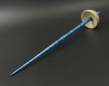 Load image into Gallery viewer, Tibetan style spindle in holly and hand dyed curly maple