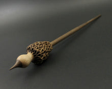 Load image into Gallery viewer, Morel mushroom support spindle in maple and walnut
