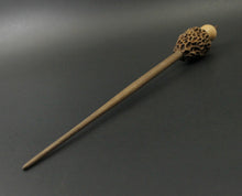 Load image into Gallery viewer, Morel mushroom support spindle in maple and walnut