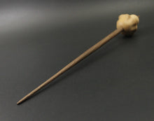 Load image into Gallery viewer, Mushroom support spindle in maple and walnut