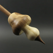 Load image into Gallery viewer, Mushroom support spindle in elm, holly, and walnut