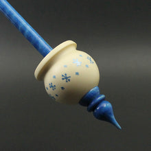 Load image into Gallery viewer, Cauldron spindle in holly and hand dyed curly maple