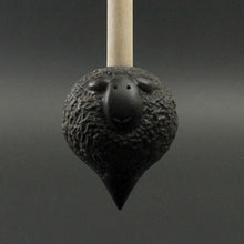 Load image into Gallery viewer, Sheep support spindle in African blackwood and curly maple